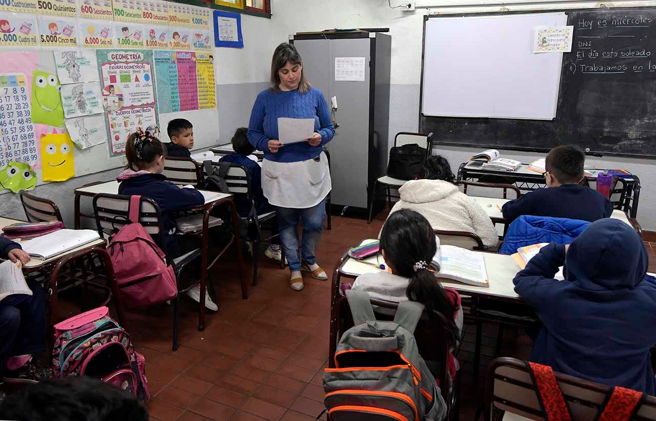 Censo de Fluidez Lectora. Escuela Julio Lemos de Godoy Cruz.
Foto: Orlando Pelichotti 