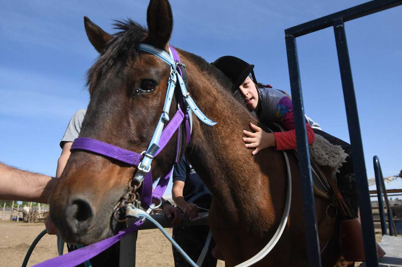 En la imagen, Dulce en el caballo Galileo. | Foto: José Gutiérrez / Los Andes