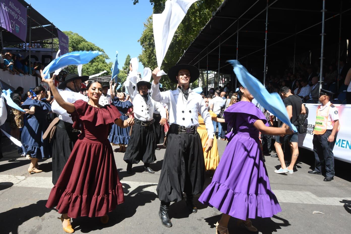 Postales del palco oficial en Vendimia (Foto: José Gutiérrez / Los Andes)