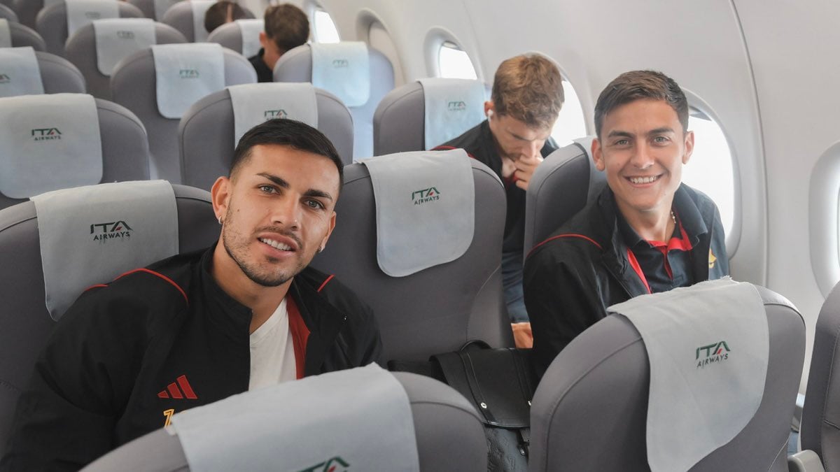 Leandro Paredes y Paulo Dybala se preparan para la Europa League (Roma)