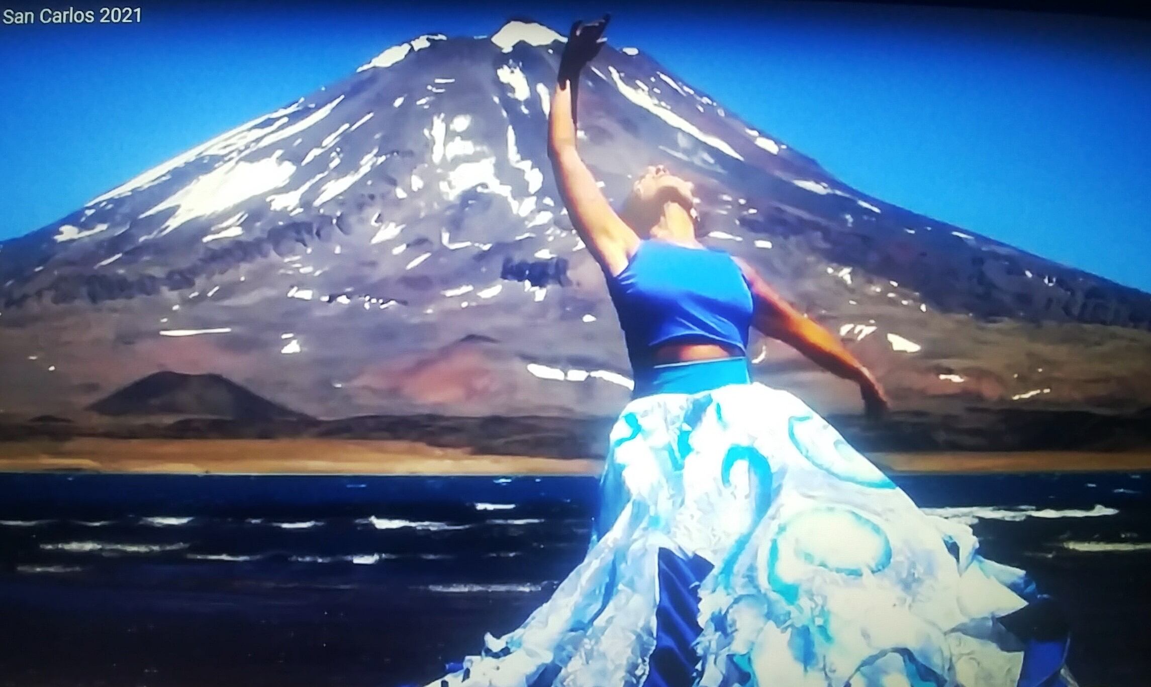 La Laguna del Diamante fue uno de los escenarios donde se grabó "Vendimia de un tiempo nuevo".