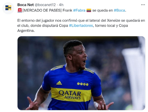 Se definió el futuro de Frank Fabra