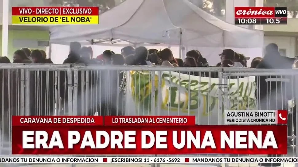 La cobertura de Crónica Tv desde el velorio