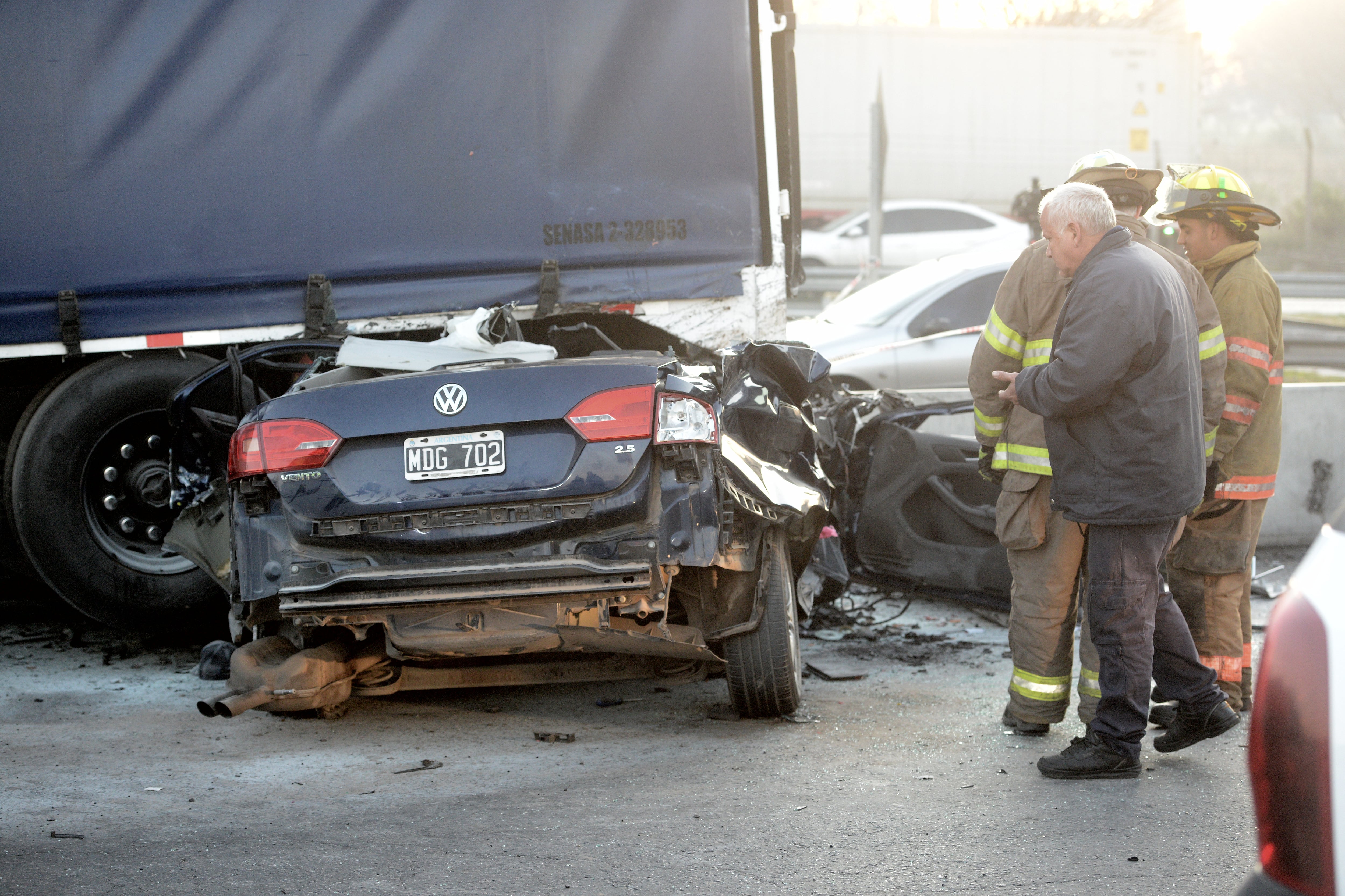 08-07-2022 - Buenos Aires - POLICIALES - Persecución y choque en Autopista Panamericana Ramal Campana KM 33. Foto: clarín