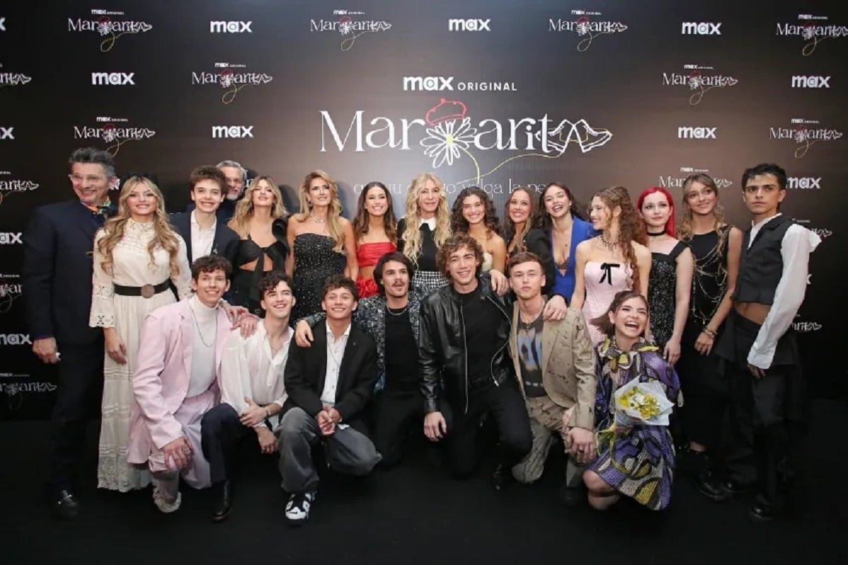 El elenco de la telenovela "Margarita", creación de Cris Morena y secuela de "Floricienta"