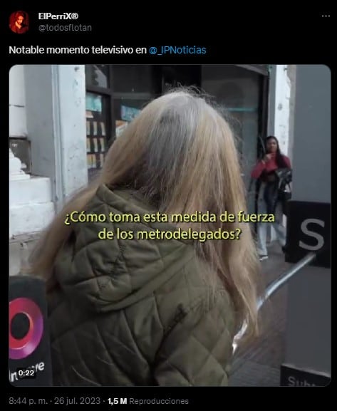 El video se viralizó en Twitter. Foto: captura de pantalla.