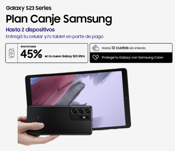 Plan Canje Samsung