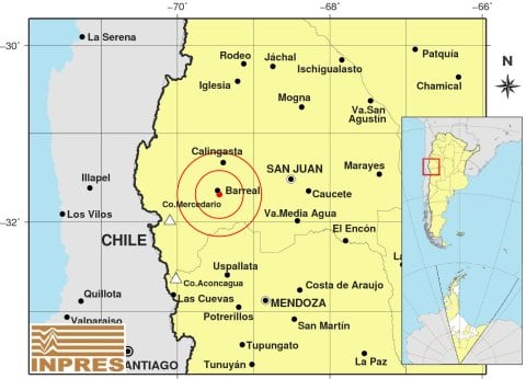 Tembló en San Juan y se sintió en Mendoza.