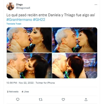 Memes del beso de Thiago y Daniela de Gran Hermano