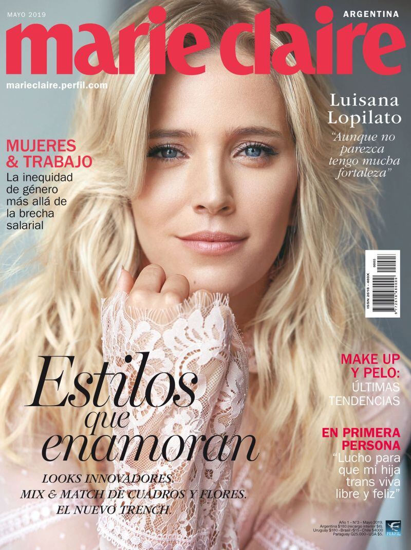 Tapas de revista con Luisana Lopilato de modelo.