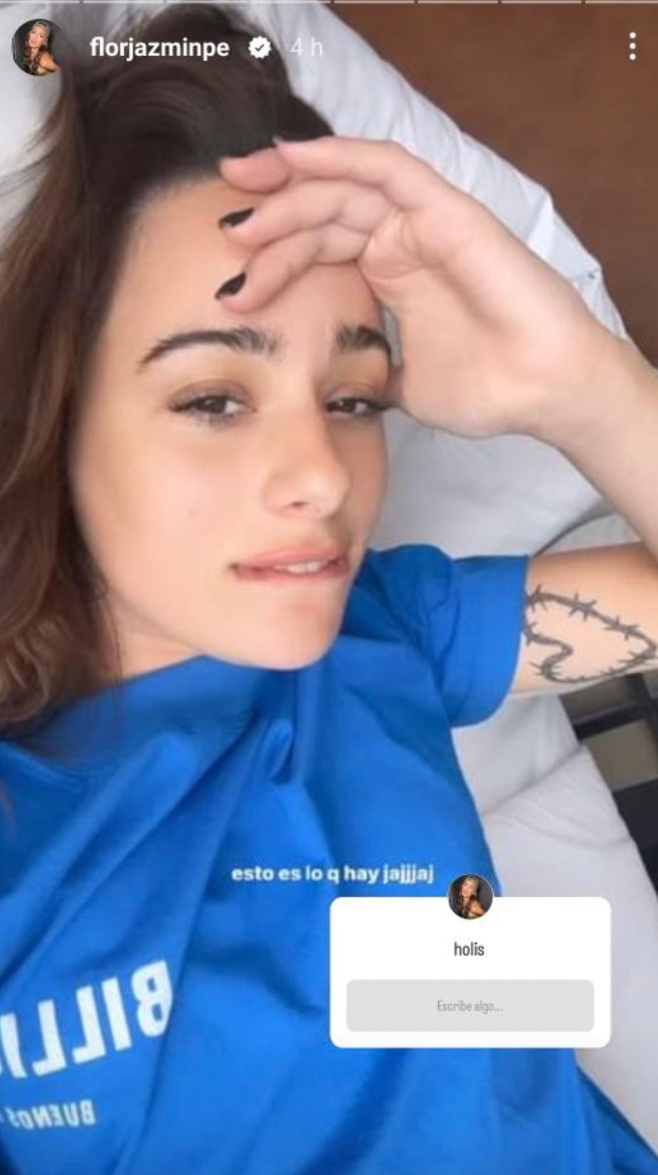 Flor Jazmín apareció con la misma remera que Occhiato