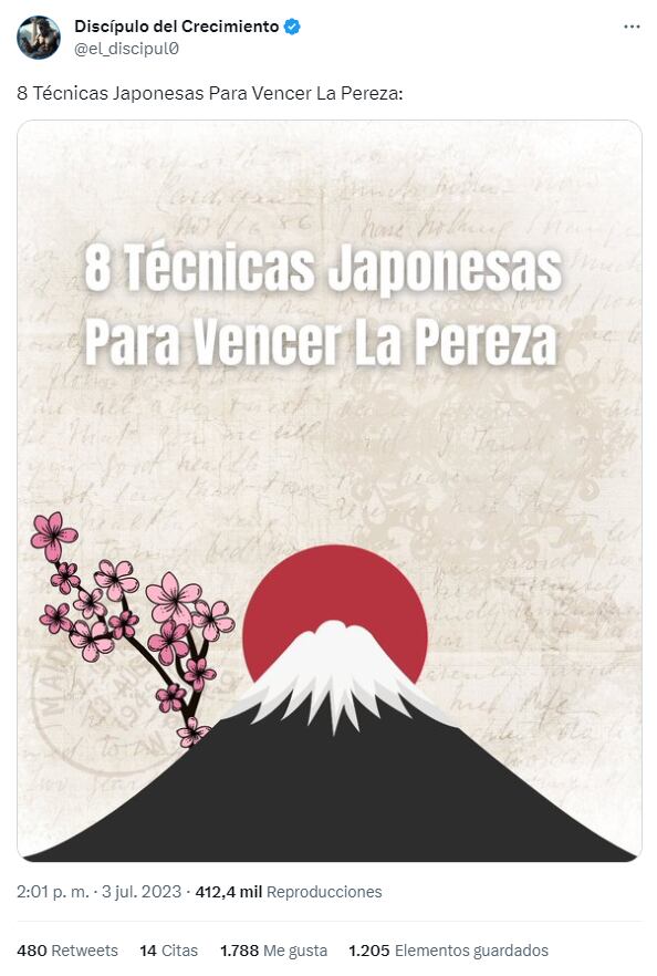 El hilo de Twitter que explica las 8 técnicas japonesas