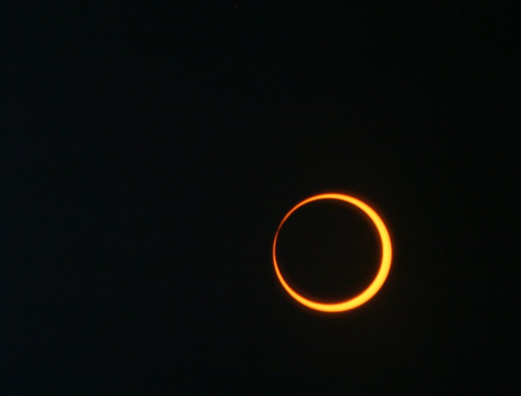 Eclipse anular en Argentina - Foto NASA