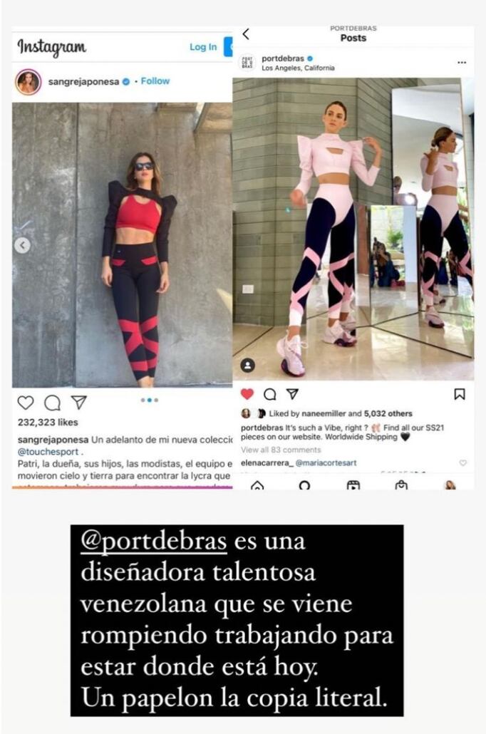 La diseñadora la acusó por sus redes.