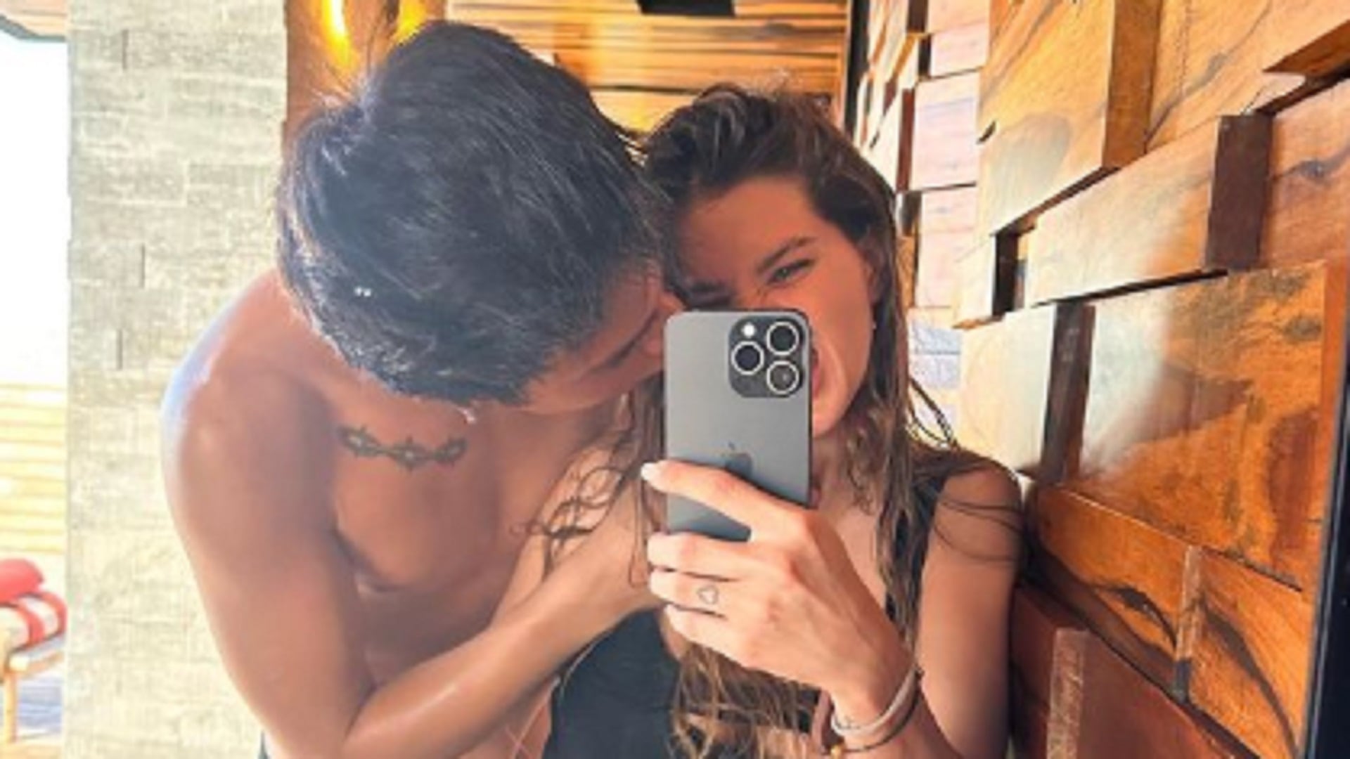 La China Suárez posteó como la pasó con su novio al reencontrarse.