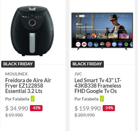 Black Friday 2024: precios en Falabella Chile