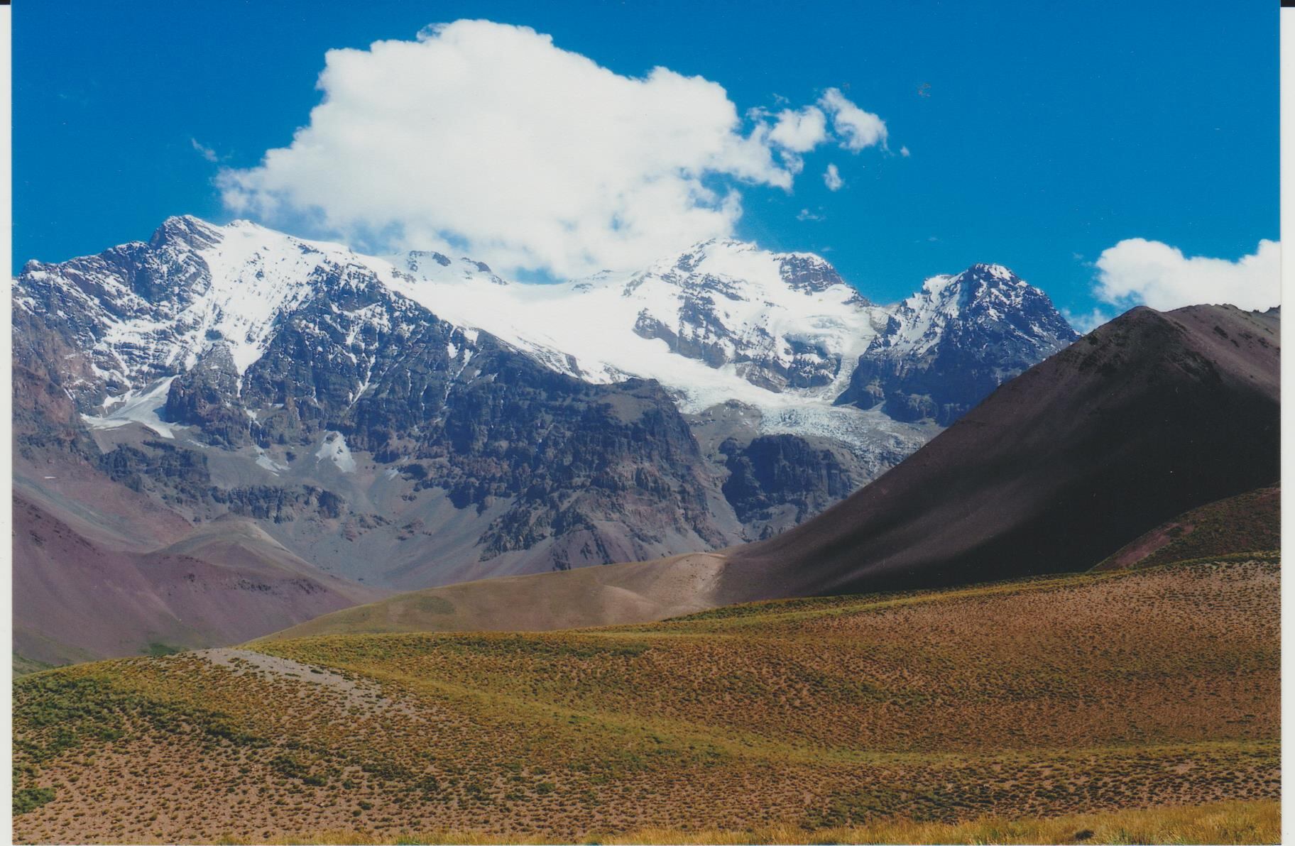 Viento blanco de 100 km/h y que arrasa con todo: así es el Marmolejo, el cerro donde fallecieron los 3 andinistas. Foto: Gentileza Gerardo Castillo