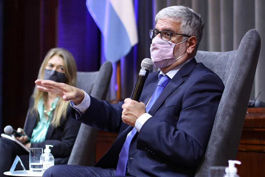 El secretario de Comercio Interior, Roberto Feletti, durante la reunión con empresarios. 