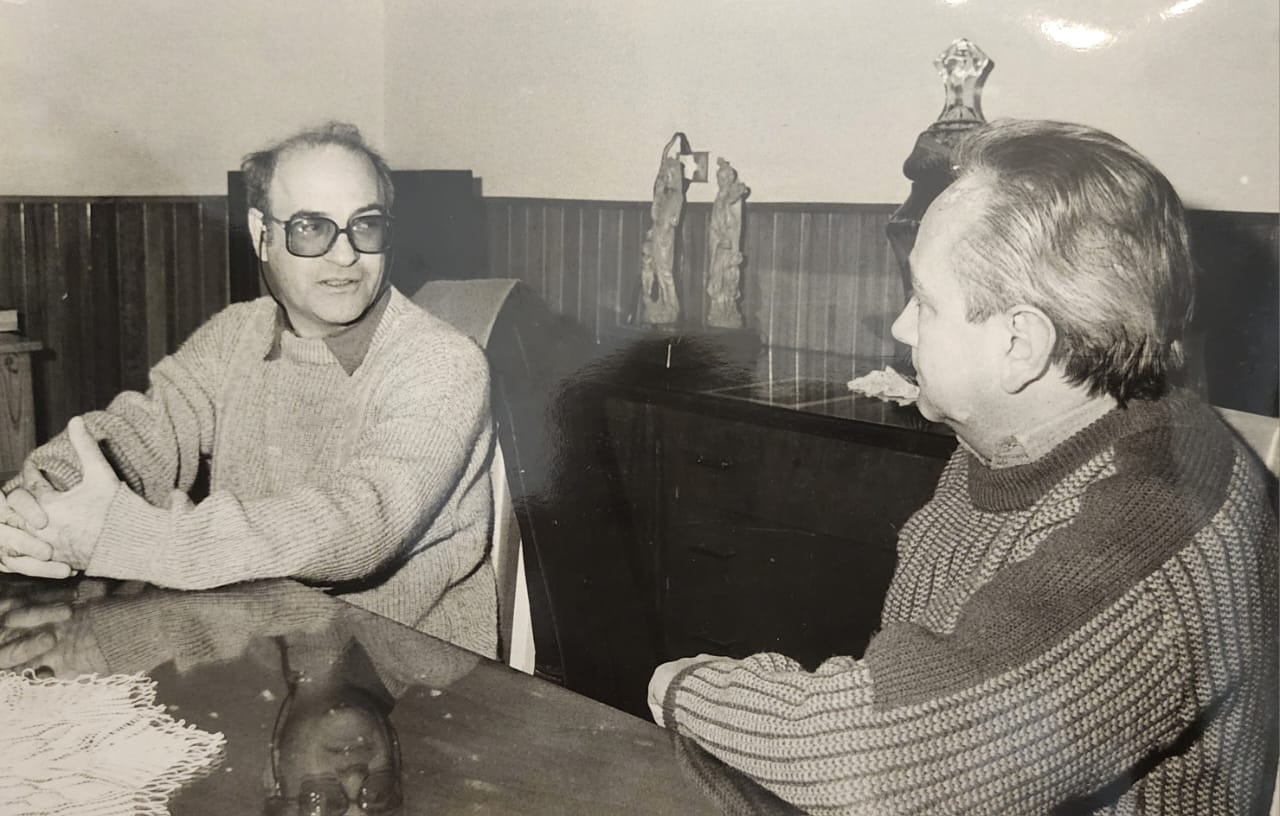 Cara a cara. Charla distendida con el gran Joaquín Lavado, "Quino", en la casa del artista. Foto: Gentileza