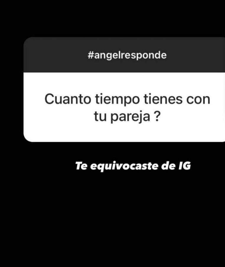 Ángel de Brito fue tajante con un usuario de Instagram que le preguntó por su pareja