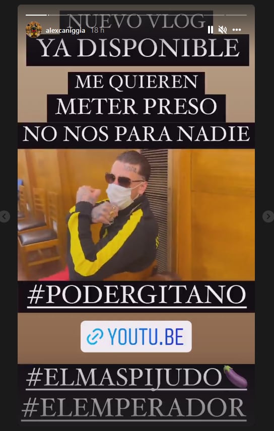 Alex Caniggia: "Me quieren meter preso"