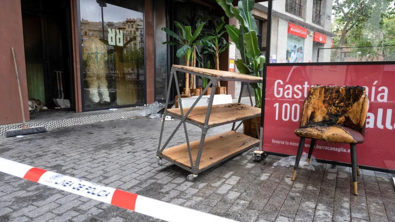 Una “pizza flambeada” provocó un incendio en Madrid que dejó dos muertos y 12 heridos. Foto: TN