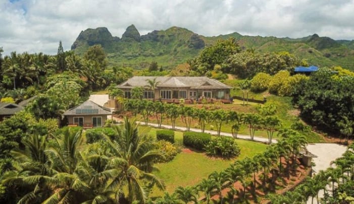 La casa de Carlos Santana en Hawai.