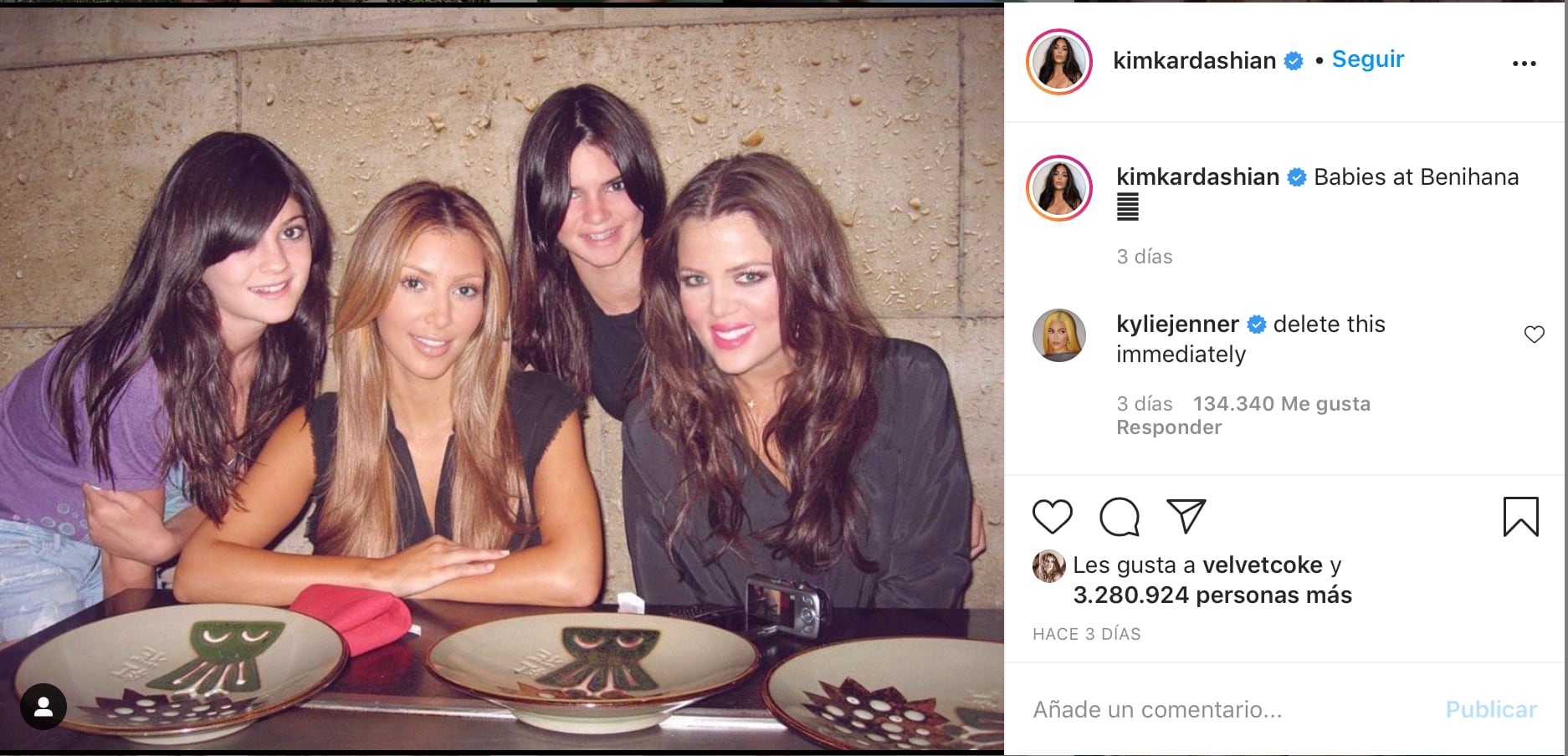 Las Kardashian parecen otras personas en la foto publicada por Kim.