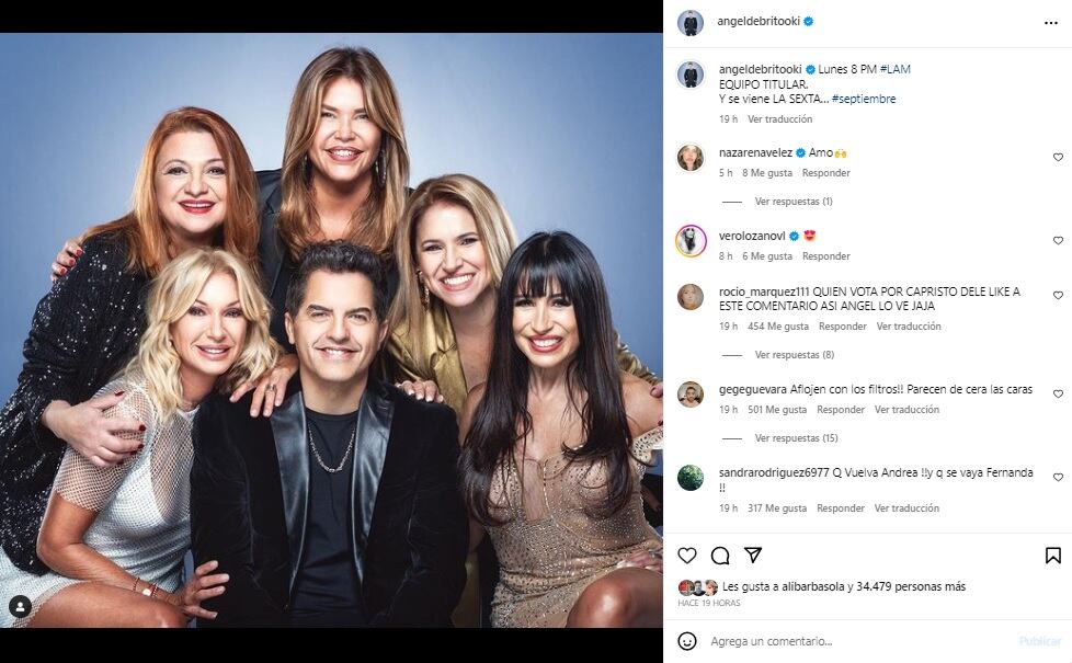 Ángel de Brito reveló que conducirá un nuevo programa. Gentileza Instagram.