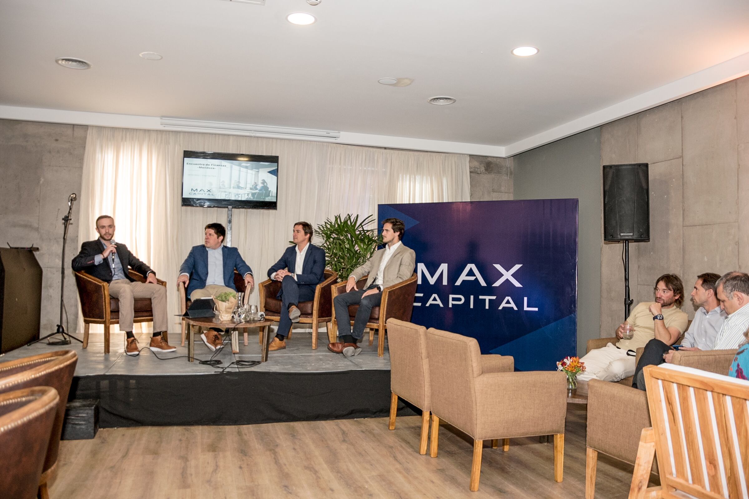 Disertantes de Max Capital y el primer encuentro de finanzas
PH: Romi Abel