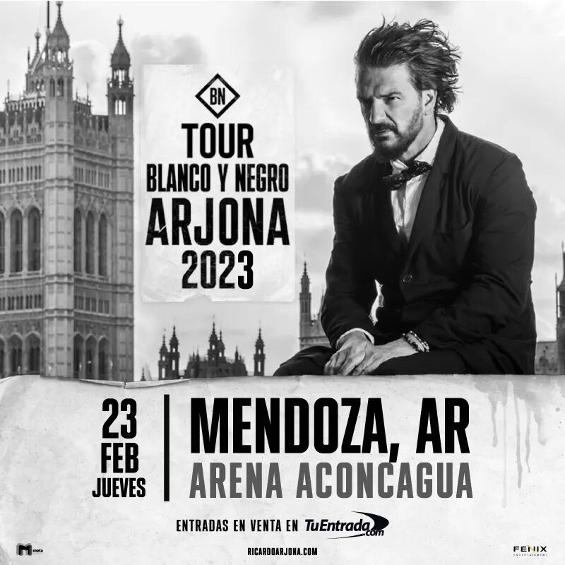 Ricardo Arjona en Mendoza 2023: fecha, lugar y dónde comprar entradas (Music Mix)