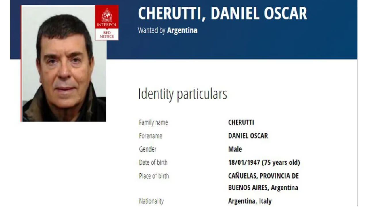 Pidieron la captura internacional del hermano de Miguel Ángel Cherutti.