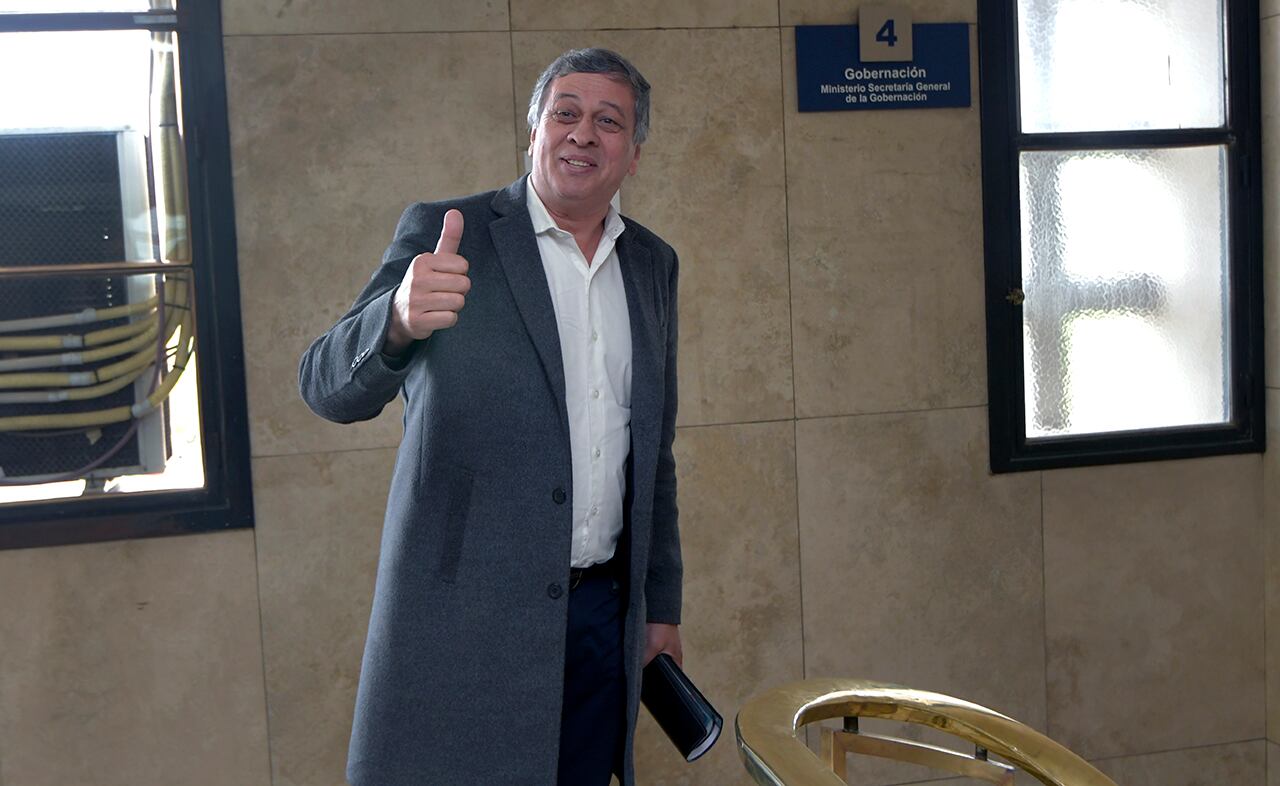 Esta jornada se reunieron los intendentes del Gran Mendoza, con el gobernador Rodolfo Suárez, para anailzar el tratamiento de uso del agua
Daniel Orozco  intendente de Las Heras 
Foto: Orlando Pelichotti / Los Andes