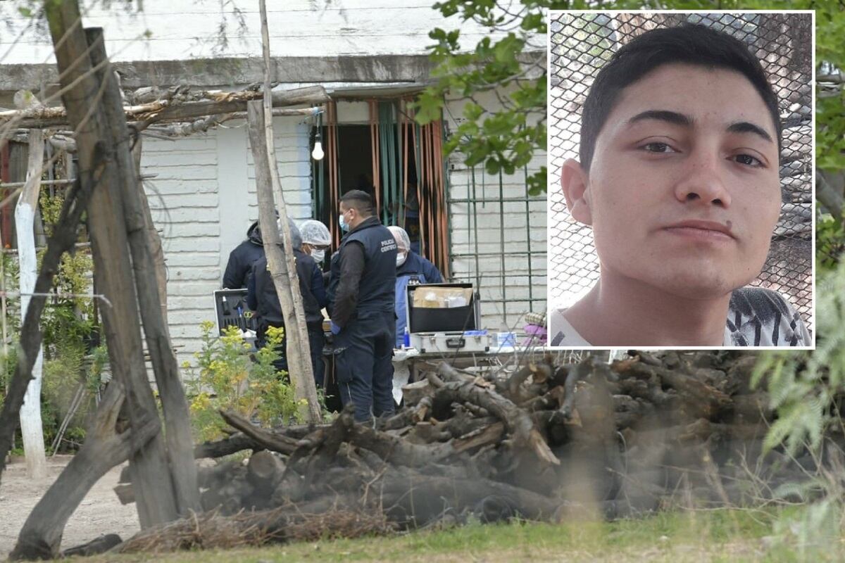 Ángelo Martín Andrés González Farías (21) fue detenido por el doble crimen de Martín Farías, de 76 años, y su pareja, Justa Luna, de 66, ocurrido en Las Heras (Foto: Orlando Pelichotti / Los Andes)