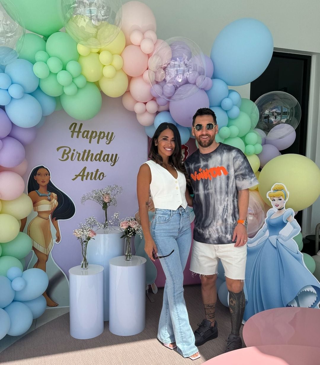 Con temática de princesas, así festejó su cumpleaños Antonela Roccuzzo