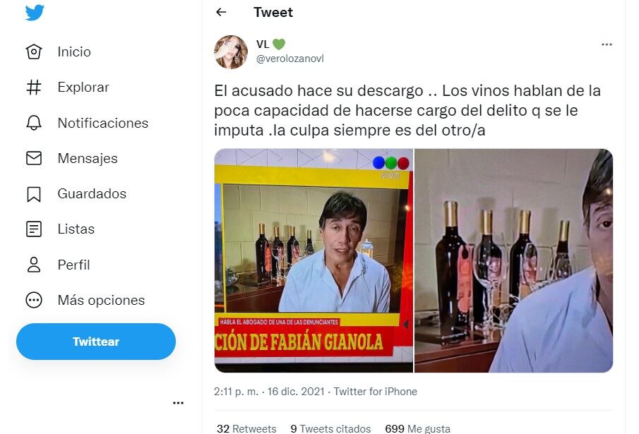 Vero Lozano destrozó a Fabián Gianola por su descargo público.