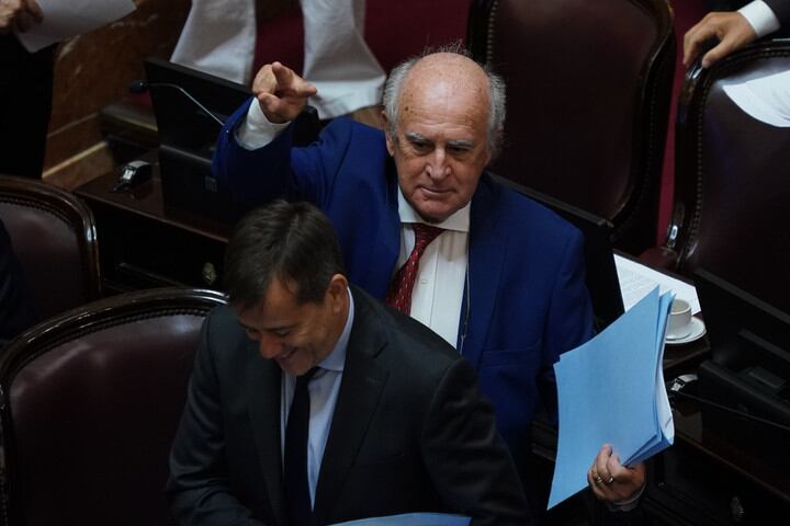 Oscar Parrilli zafó de la suspensión en el Senado y lanzó un fuerte gesto a sus rivales de la Cámara. Foto: Clarín