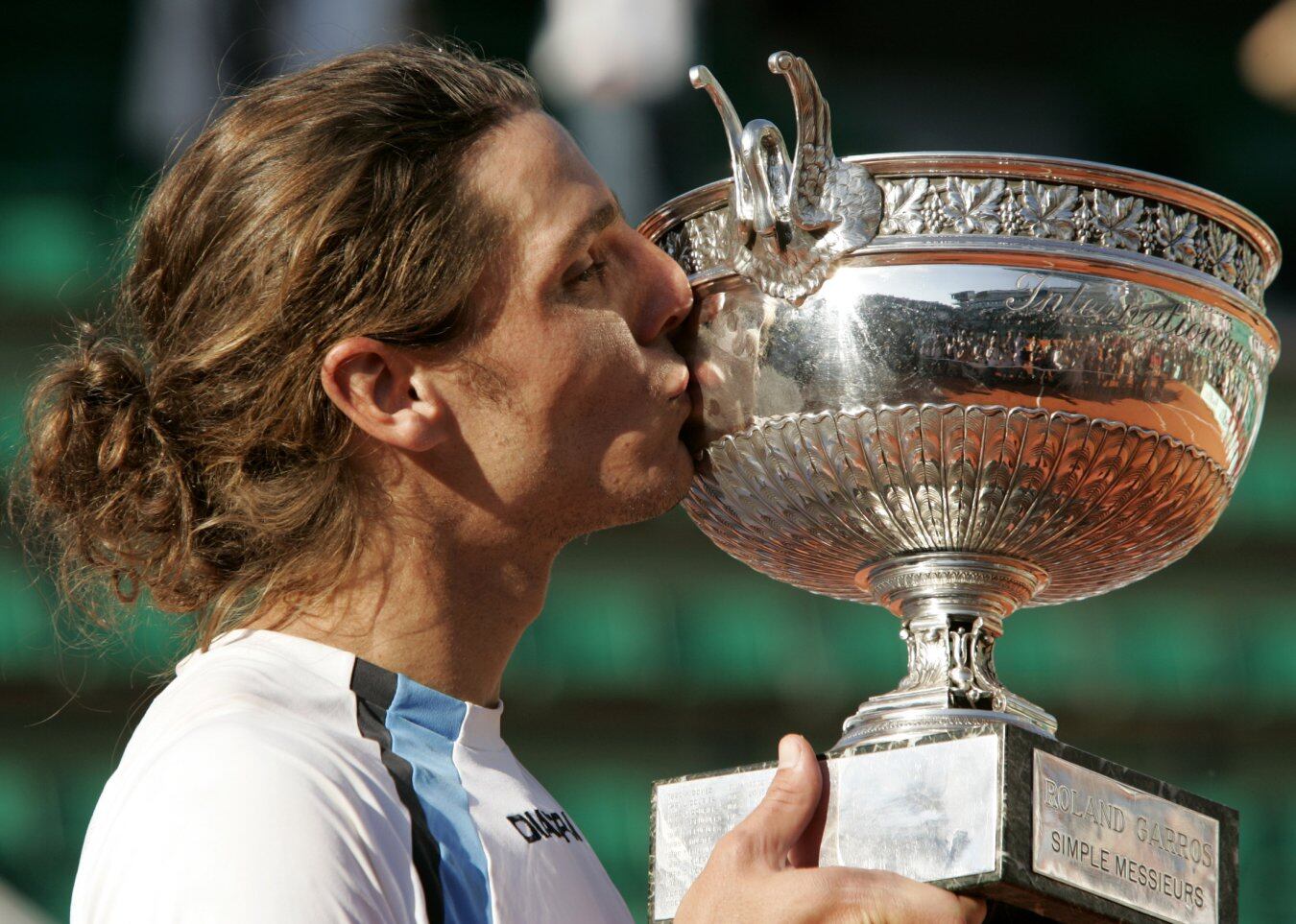 Gastón Gaudio con su único Roland Garros.