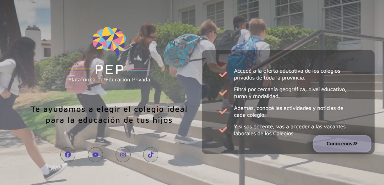 Así es el “Google Maps” de los colegios privados de Mendoza: cómo consultarla y qué información incluye. Foto: Captura Web