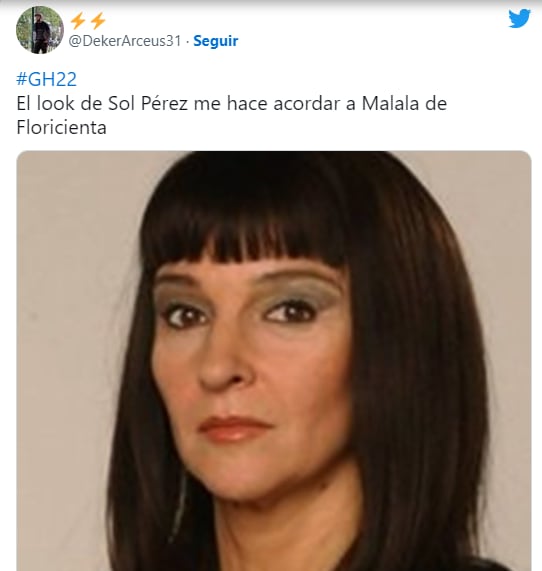 Los memes por el look de Sol Pérez