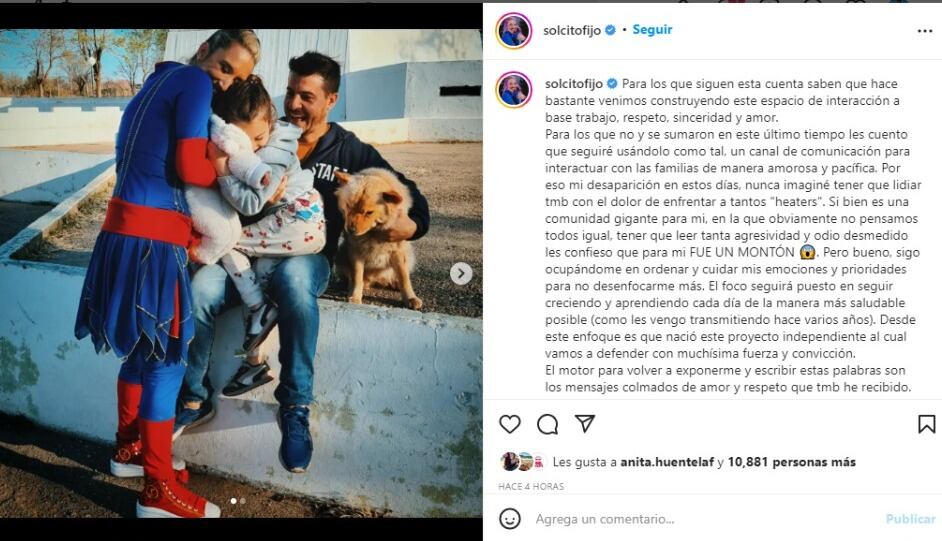 La hija de Piñón volvió a las redes y explicó el por qué de su alejamiento.