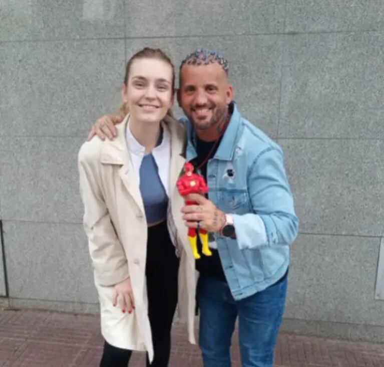 Juan Reverdito junto a Anna, una fan