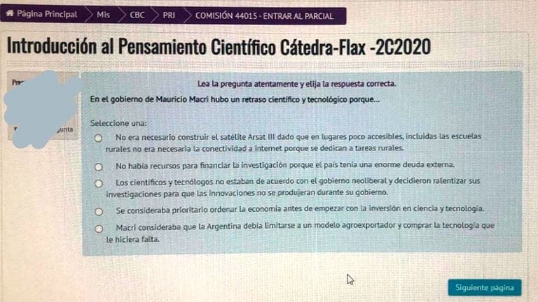 La pregunta en el examen generó polémica en redes y entre los mismos aspirantes a la carrera de abogacía.