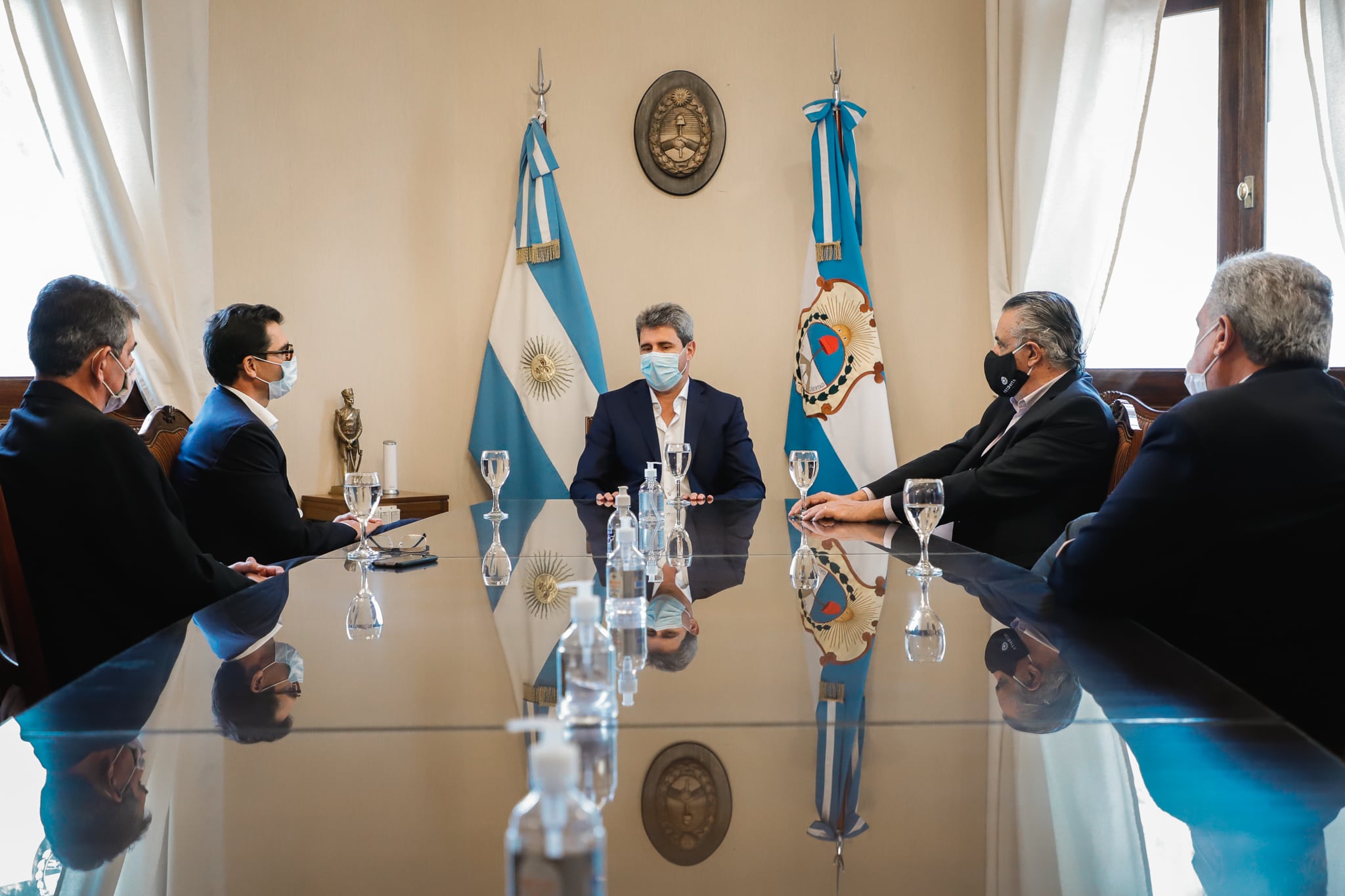 Eduardo Sancho (Fecovita), Juan Rodriguez (Fecovita), Sergio Uñac, Guillermo García (Iberte), Juan José Retamero (Iberte)