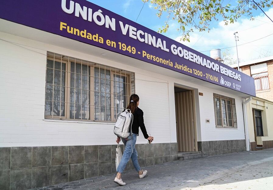 Así quedó el frente de la unión vecinal.