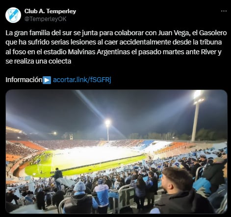 El comunicado de los hinchas de Temperley