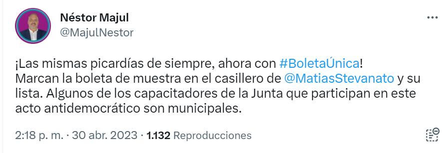 Twitter Néstor Majul