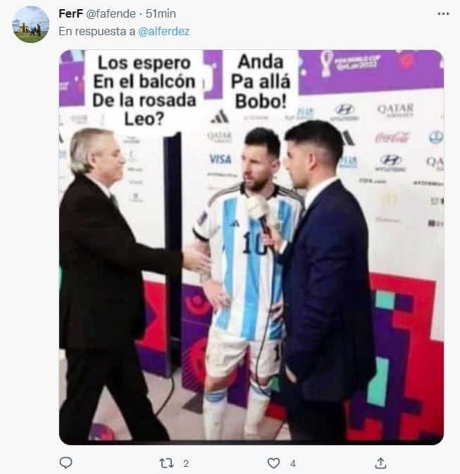 Reacciones en Twitter al tuit de 2018 de Alberto Fernández donde avalaba que Messi no juegue más en la Selección Argentina