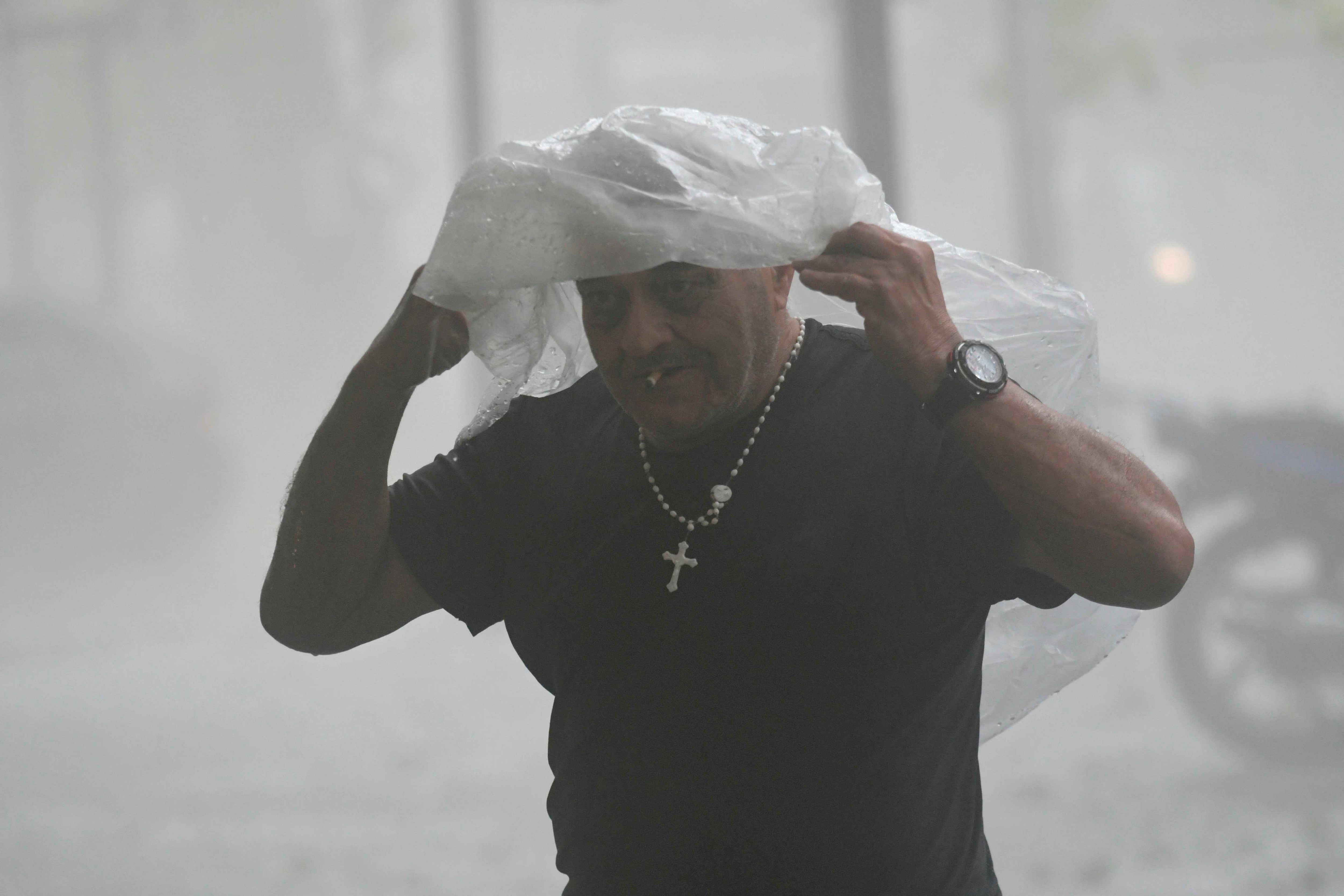 Mometos de la fuerte tormenta