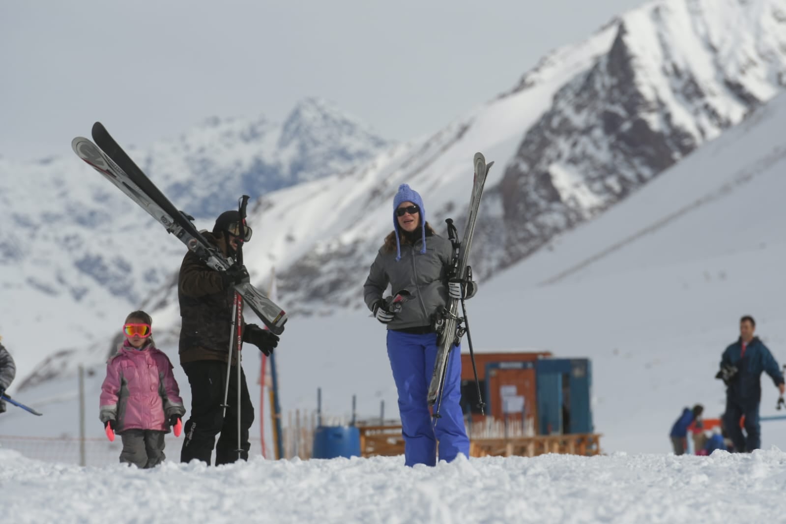 Desde que quedo habilitado el tránsito por la ruta 7 se comenzó a llenar de turistas en Los Puquios - Ignacio Blanco / Los Andes 